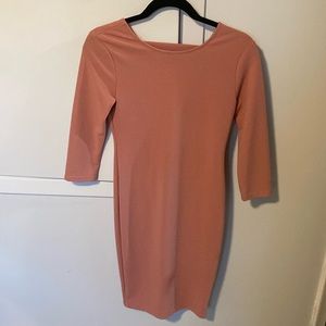 Midi dress with cut out back